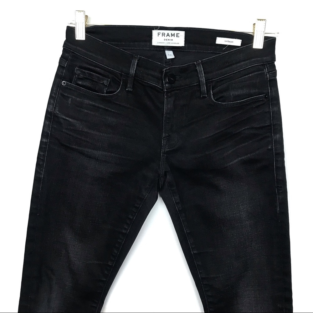 Frame Le Garçon Skinny Distressed Jeans size 24 - Picture 4 of 8